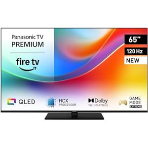 Panasonic Premium TV-65W85BEZ, Serie W85B, 65 Pollici, Smart TV QLED 4K Ultra HD, 2025, 120Hz, Fire TV, Dolby Vision e Atmos, Modalità Game Extreme, Controllo Vocale Alexa, AirPlay, Bluetooth, Nero