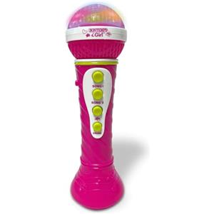 Bontempi | StarMic Karaoke - Microfono con Effetti Luminosi per Esibizioni da Vera Star, Rosa, 60x195x60 mm