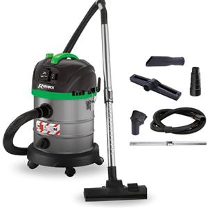 Ribimex Aspiratore Solidi e Liquidi Aspirix Serie Pro Classe M, Bidone Aspiratutto Professionale 20 L, 1400 W, Presa Elettroutensili e Funzione Soffiante, Accessori Inclusi - PRASP20M