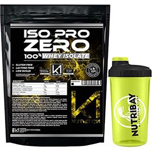 K1 NUTRITION ISO PRO ZERO 2 Kg Proteine 100% Whey Isolate con Vb104 - K1 Nutrition SENZA GLUTINE, SENZA LATTOSIO, LOW SUGAR, (CIOCCOLATO BIANCO E FRAGOLA 2 KG + SHAKER)