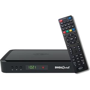 DIGIQUEST Decoder tivùsat COMBO 4K Q99 | Satellitare + Terrestre | HbbTV interattivo | HEVC Main 10 | Registrazione attivabile | Telecomando 2in1 | Smartcard inclusa | Pronto sistema Merlin