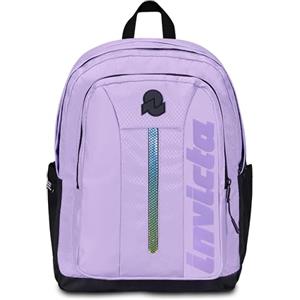 Invicta Zaino Scuola Jelek UP Led, Viola, Zaino Doppio Scomparto Super Capiente Con Tasca Porta PC o Tablet, Tasca Porta Borraccia e Tasca Con Organizer, Scuole Medie Superiori e Viaggio, Ragazza