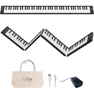 Carry-on Blackstar BA203011, Carry-on 88 tasti Nero Piano Digitale Portatile by USB MIDI Controller con Batteria Ricaricabile