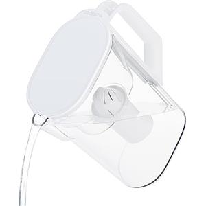 Wessper Caraffa Filtrante da 2,7 l, Caraffa Acqua Filtrante della porta Frigorifero, Brocca per Acqua, Filtro Acqua senza BPA, Compatibile con i Filtri Brita Classic, Bianco