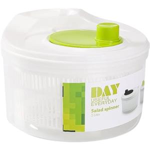 Generico Centrifuga per insalata - capacità 3 l, centrifuga per insalatas | Essiccatore per verdure e insalat a doppio strato, centrifug per insalatas verde | Insalatfresca e facile da usare