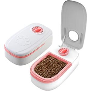 pologmase Mangiatoia automatica per gatti, distributore di cibo per cani - Macchina di alimentazione per animali domestici, design programmabile, alimenta cibo umido o secco 48 ore