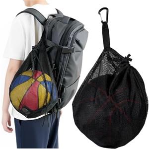 Esshogo 1 sacchetto per pallone, rete da pallone, rete da pallone, borsa da pallacanestro, rete da calcio, rete da pallavolo, rete per palloni, rete da calcio per palloni, borsa da pallone