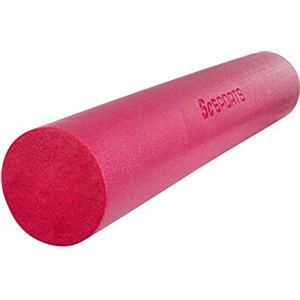 ScSPORTS® Foam Roller - 90x15 cm, Schiuma EPP, Alta Densità, Idrorepellente, Rosa - Rullo Pilates, Fitness, Yoga, Cilindro, Massaggio, Schiena, Palestra, Stretching, Fisioterapia, Muscoli, Tubo