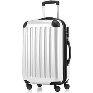 HAUPTSTADTKOFFER - Bagaglio a mano Rigida Alex, 4 Doppie ruote, Taglia 55 cm, 42 Litri, Colore Bianco