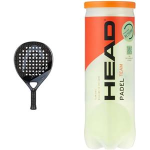 Head Racchetta da Padel Evo Speed 2023, Nera & Tube 3 Padel Palline