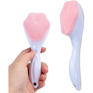 FooYee Spazzola Pulizia Viso in Silicone Morbido - Pennello Esfoliante e Massaggiatore Manuale Anti-età per Cura della Pelle, Delicato per Pulizia Profonda del Viso