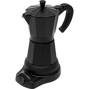 Qussse Caffettiera espresso, 480 W, caffettiera elettrica da 300 ml, 6 tazze, con base per uso domestico, ufficio, caffetteria