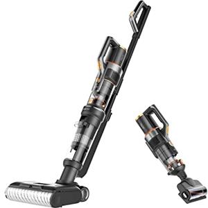 Jimmy HW10 PRO Lavapavimenti Aspirapolvere 3 in 1 Senza Filo Cordless Multisuperficie, 400W, Assistente Vocale, Batteria Rimovibile con 80 Minuti di autonomia, Display a LED e Autopulizia