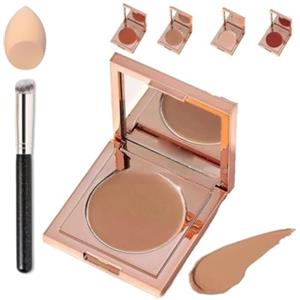 SUYOPPM Coloured Clay CC Undereye Corrector, Undereye Colour Corrector for Dark Circles, Undereye Corrector with Brush, Under Eye Concealer, Cream Foundation Under Eye Makeup