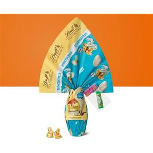 Lindt Uovo di Pasqua Lindt Gold Bunny Stracciatella cioccolato bianco e scaglie di cioccolato al latte 260gr regalo bambini