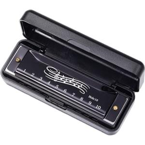 Générique Blues harmonica - 10 fori 20 toni organo bocca per principianti, strumento musicale di qualità professionale | Giocattolo educativo per studenti adulti Sviluppo della prima infanzia
