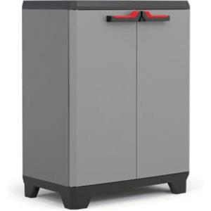Keter Armadio Basso Stilo, 1 Ripiano Regolabile, Grigio Scuro, 68x39x90 H Cm