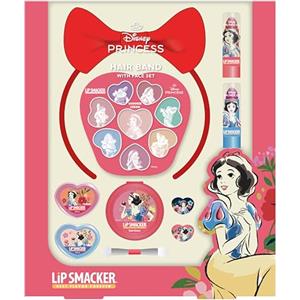 Lip Smacker Snow White Hair Band with Face Set, Set Trucchi Bambina e Fascie per Capelli in 18-Pezzi, Include Lucidalabbra, Creme Luccicanti e Accessori, Regali Principesse Disney