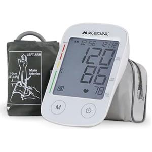 Mobiclinic, Misuratore di pressione, Tx-01, Da braccio, Automatico, Display lcd, Tensiometro digitale con manicotto, Memoria misura 4×30