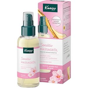 Kneipp Olio per massaggi sensitivi, con olio di mandorle, adatto anche per pelli sensibili, 100 ml