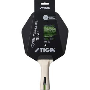 STIGA Racchetta da Ping Pong Cybershape 1-Star - Controllo Ottimale e Forma Unica