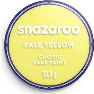 Snazaroo - Pittura Per Viso e Corpo, Trucchi da Viso per Travestimenti, per Bambini e Adulti, 18ML, Colore Giallo Chiaro