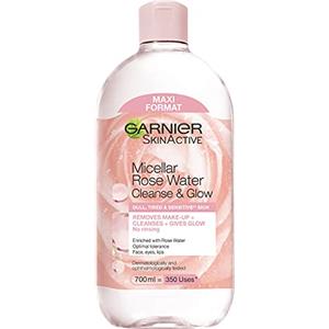Garnier Mizellen - Acqua detergente all-in-1 con acqua per rose, tonico per una pulizia delicata e un trucco delicato, SkinActive, 1 x 700 ml