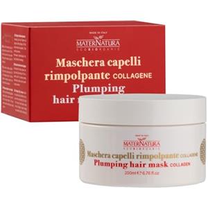Maternatura, Maschera Capelli Rimpolpante Antiage al Collagene, Effetto Antiossidante, Made in Italy, 200 ml