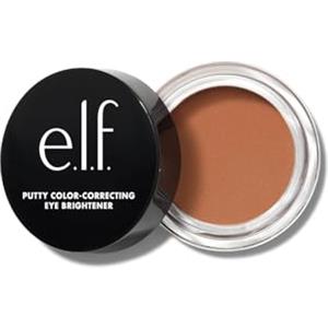 e.l.f. Putty Colour-Correcting Eye Brightener, illuminante e primer per il contorno occhi, riduce l'aspetto delle occhiaie, prodotto vegano e non testato sugli animali, Tan/Deep