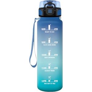 HoneyHolly Borraccia 500ml, Prova di Perdite, Borraccia Bambini, Sportiva Tempo, Borraccia Motivazionale, con Filtro, Bottiglia Acqua, Borraccia per Scuola, Campeggio, Yoga, Ufficio