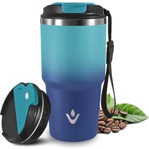 Grsta 20oz Tazza Termica, Termos Caffè, A Prova di Perdite Bicchiere Termico Ermetica Portatile, Isolata Sottovuoto In Acciaio Inox, Tumbler Termico per Bevande Calde e Fredde