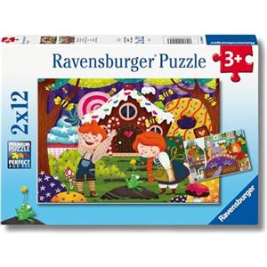 Ravensburger - Puzzle 2x12 Pezzi Storie Fiabesche | Puzzle Bambini 3 Anni | Dimensioni Di 26x18 Cm | Regalo Bambino 3 Anni | Regalo Originale