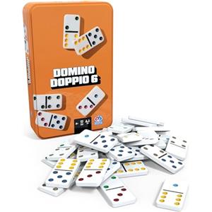 Spin Master Games Editrice Giochi, Giochi da Tavolo Classici, Domino Doppio Sei, Domino Gioco dai 4 anni in su