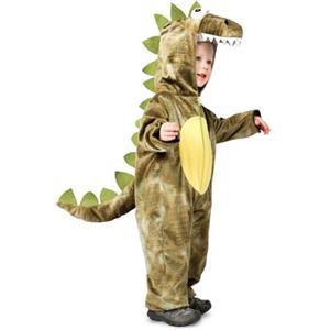 Rubie's Rubies Costume Dino Ruggito per bambino e bambina, Tuta con capuccio e cola, Ufficiale Rubies per Carnevale, Halloween, Natale, Feste
