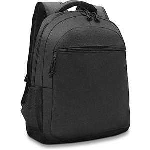 Waytex 71070 Zaino Comfort Computer 15 pollici e Tablet Documenti con porta USB e Audio Jack - Impermeabile - Nero, Nero, Rectangle - USB/Jack, Rettangolare USB/Jack