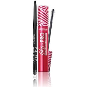 Deborah Milano - Set Makeup Matita Occhi 24 Ore Automatica Waterproof 01 Black e Mascara Like a Pro con Acido Ialuronico, Volumizzante e Allungante, Nero, 13 ml