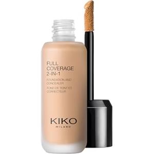 KIKO Milano Full Coverage 2-in-1 Foundation & Concealer 11 - N 60, Fondotinta E Correttore 2 In 1, Elevata Coprenza