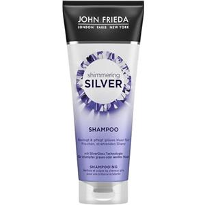 John Frieda Shimmering Silver Shampoo - Contenuto: 250 ml - Pulisce e nutre i capelli grigi - Per una lucentezza fresca e radiosa