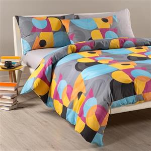 Caleffi Parure Copripiumino Matrimoniale Dnamic Grigio