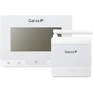 Garza Termostato digitale programmabile wireless per caldaia e riscaldamento, Cronotermostato touch e regolatore di temperatura portatile, Bianco, 20 x 80 x 120 millimetri