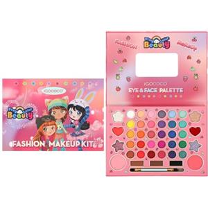 HISUNBEN Set di trucchi per ragazze, giocattoli per il trucco per bambini, atossici, con 3 pennelli lavabili,C'è uno specchio, spettacoli teatrali,Halloween (41 Colori)