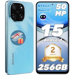 Blackview Color 6 Smartphone 24GB+256GB Android 15 Telefono, 50+13MP, MTK G81 Core, Cellulari 6.67" 90Hz, 5000mAh, Cellulare Telefoni Dual SIM/Fingerprin/Face ID/GPS/OTG/3.5mm Jack