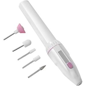tooloflife Set di lime elettriche per unghie, 5 in 1, per manicure e pedicure, smerigliatura, set di punte per unghie per la cura personale delle unghie delle dita dei piedi