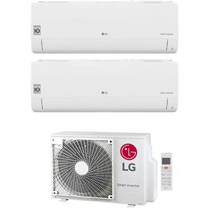 LG LIBERO SMART Climatizzatore a parete dual split inverter Wi-Fi bianco - unità esterna R32 4.1 kW unità interne 9000+9000 BTU