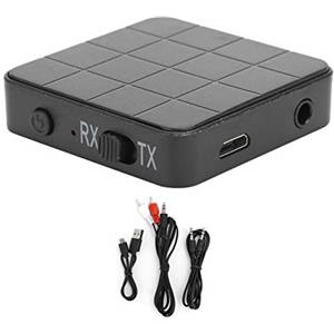 Annadue Ricevitore trasmettitore Bluetooth 5.0, Adattatore per Computer TV KN321 2 in 1, Adatto per Computer, Laptop, Stereo, Auricolare, Smartphone, Lettore MP3.