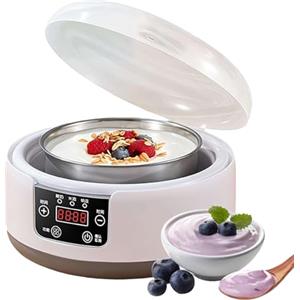 Generico Yogurtiera | Strumento Per La Preparazione Dello Yogurt Con E Temperatura Regolabili,Macchina Automatica Per Dolci,Per, Cucina, Cottura, Parfait, Formaggio, Festa, Colazione