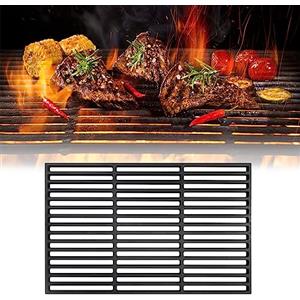 JOIEYOU Griglia per barbecue in ghisa, 54 x 34 cm, in ghisa smaltata, per barbecue, barbecue a gas, carbonella e molto altro ancora