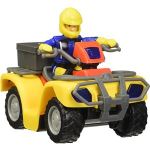Simba Quad Mercury di Sam il Pompiere con Personaggio Articolato e 8 Accessori - Gioco per Bambini 3 Anni