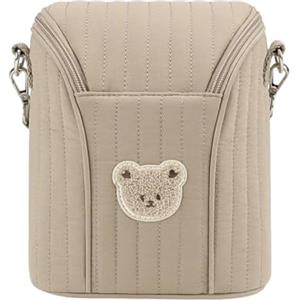 Colcolo Borsa termica per il latte materno, contenitore per la conservazione del latte materno, borsa porta tiralatte, organizer per l'allattamento, Marrone