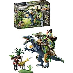 PLAYMOBIL Dino Rise 71260 - Spinosauro con Armatura Removibile e Grande Cannone per Bambini dai 5 Anni